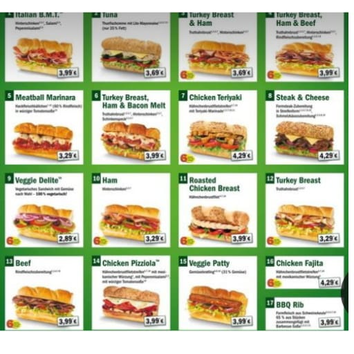 SUBWAY MENU PRICES [June 2024] Fresh & Affordable